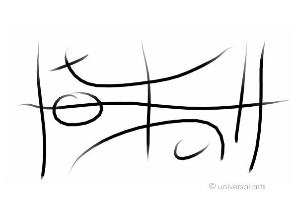 MARIO STRACK - The Stroke 06_bw Original Print Graphic Autographed Abstract-image