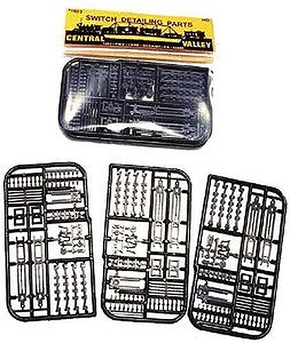 Central-Valley Switch amp; Track Detail Kit - Model Railroad Scratch Supply
