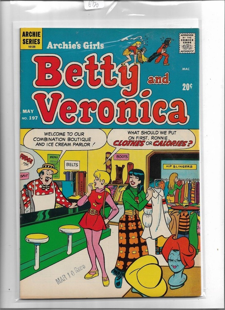 Archie's Girls Betty And Veronica #197 1972 Very Fine 8.0 6720