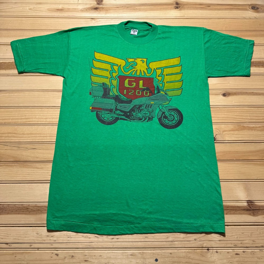Vintage 1987 Honda GL 1200 Motorcycle Bike Week Daytona Beach Florida T-Shirt XL