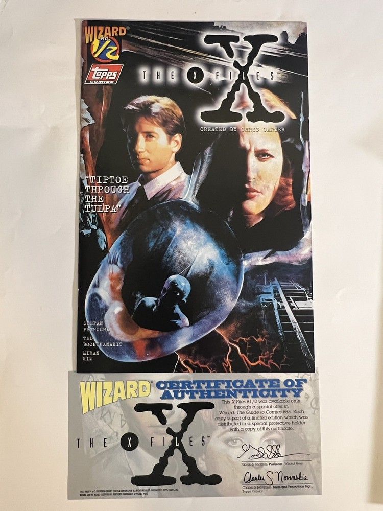 The X-Files (1996) #1/2 Wizard Exclusive W/ Coa Topps Comics Limited Edition Nm