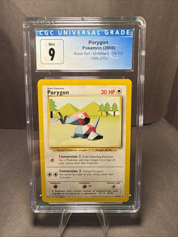 Porygon 039/102 Base Set Pokemon TCG Regular Holo Rare