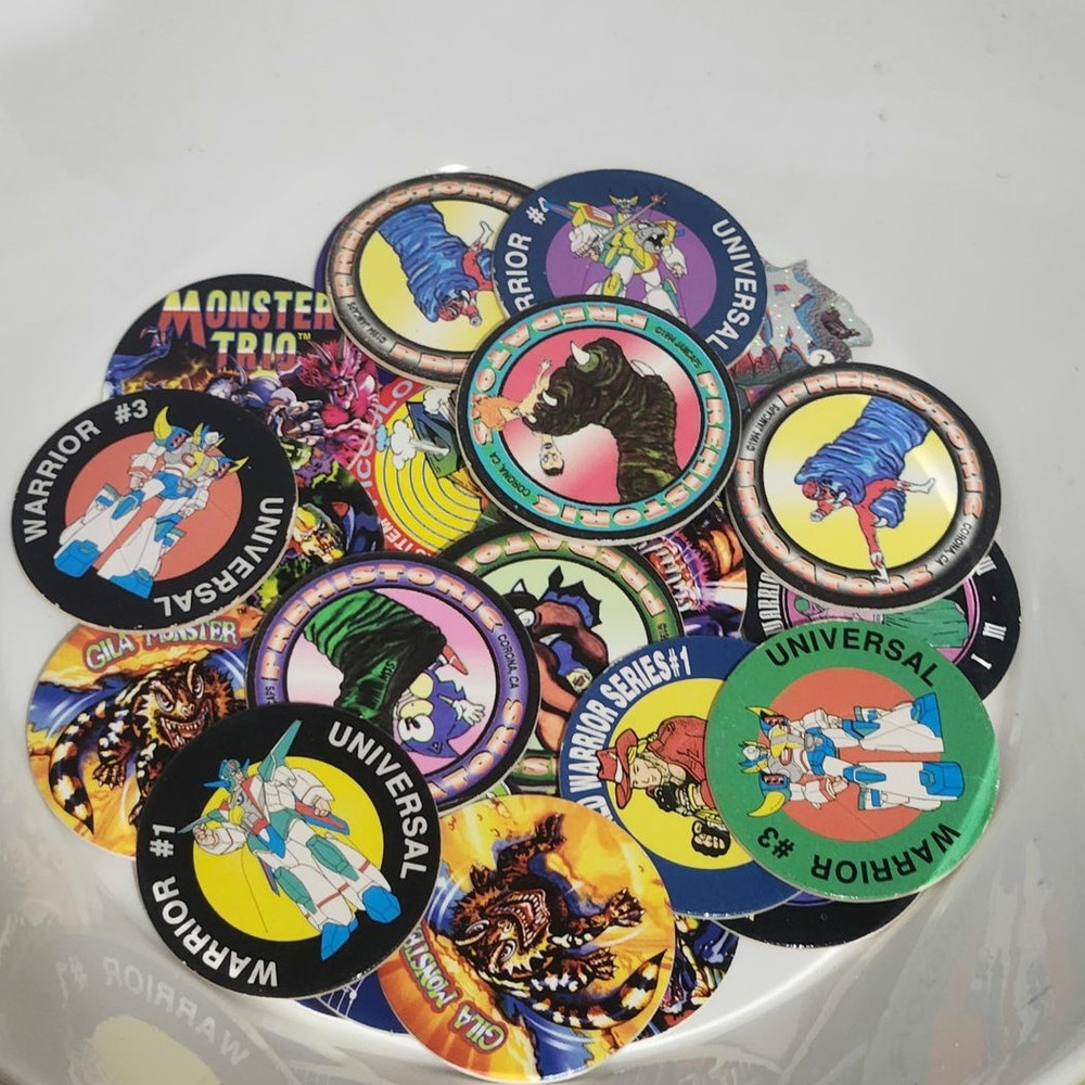 Vintage 90s POGS milk cap game random lot of 100