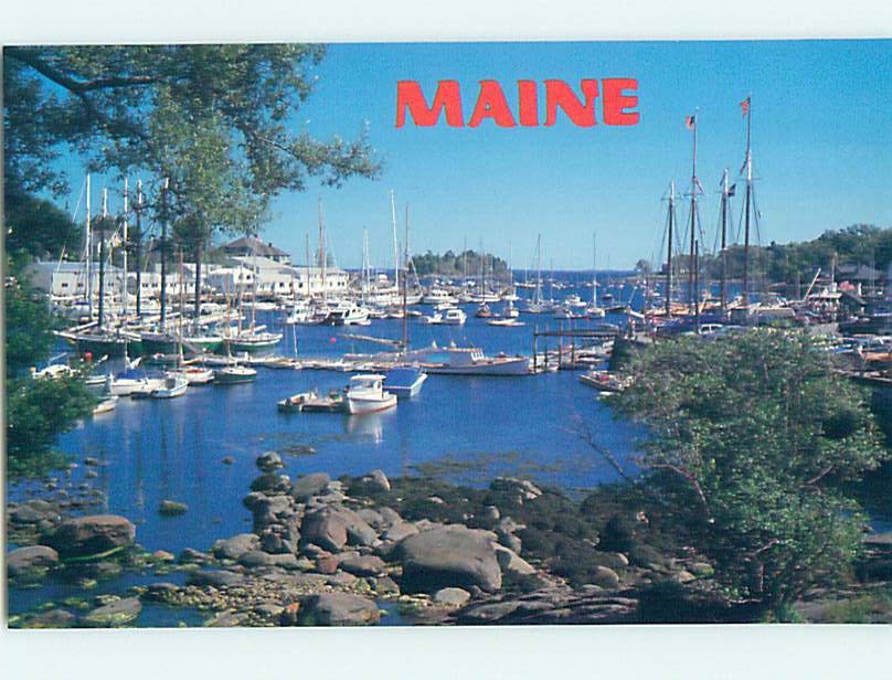Unused 1980's BOAT HARBOR Camden Maine ME hn3343@