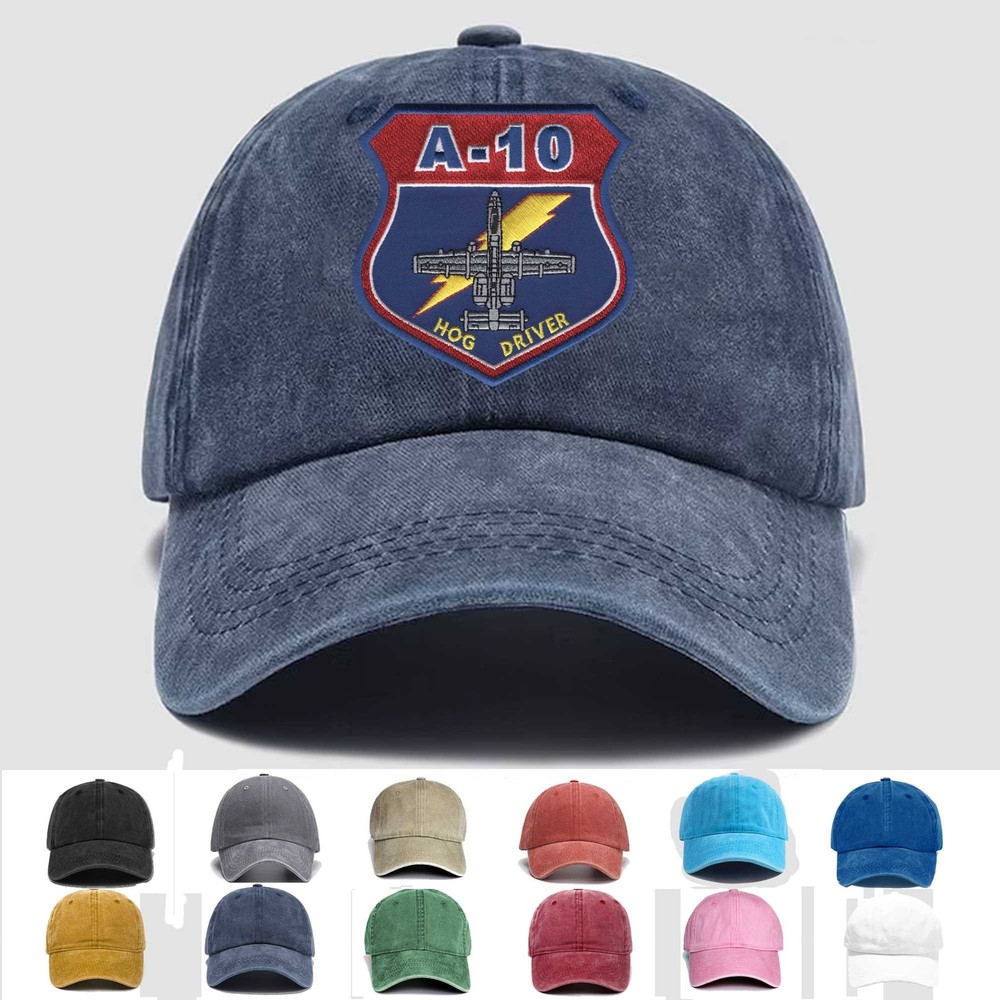 Custom Embroidered Hat A-10 Hog Driver, Veteran Cap, Trucker Hat, Gift Idea