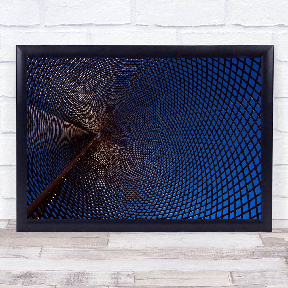 The Hole Tube metal tunnel Wall Art Print