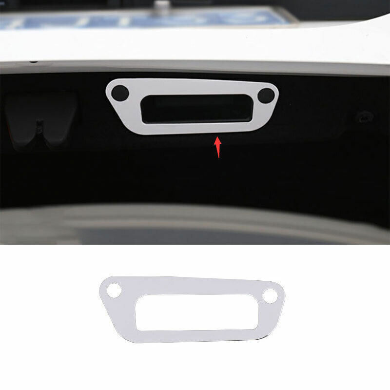 Silver Aluminum Tailgate Rear Door Handle Cover Trim For Benz C-Class 2015-2021