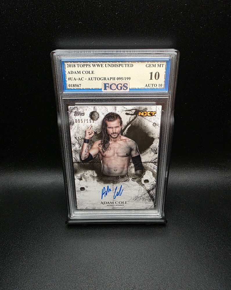 Adam Cole #UA-AC (2018) Topps WWE Undisputed Auto /199 - Graded 10 [FCGS] GEM-MT-image