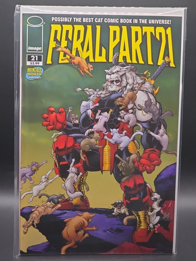 Feral #21 Cvr E Tony Fleecs & Trish Forstner Invincible Team Up Var