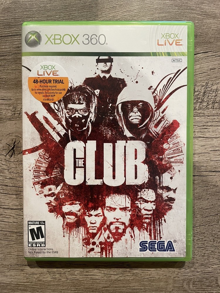 The Club; CIB & Code Included/Unused (Microsoft Xbox 360, 2008)