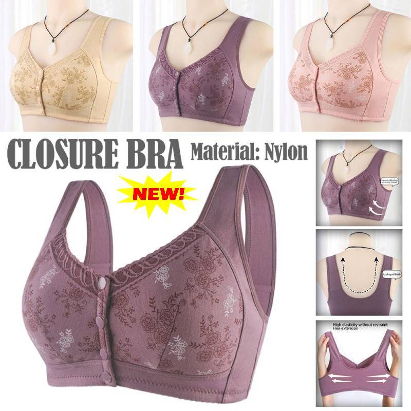 Glamorette Cotton Front Closure Bra, Front Closure No For Women Bras，HOT-`~