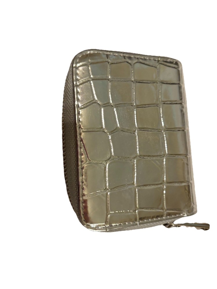 A New Day Women’s Silver Snakeskin Zip Wallet