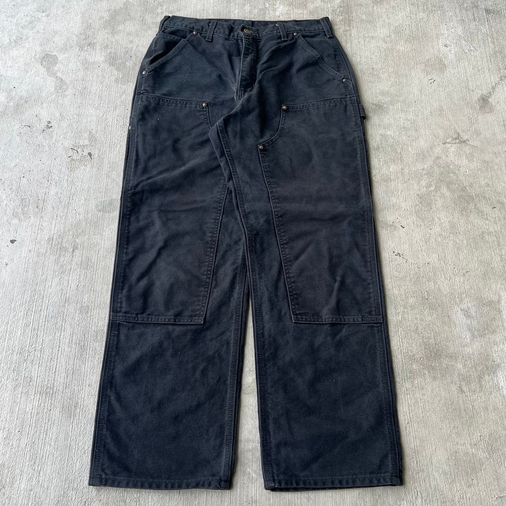 Vintage Y2K Carhartt black double knee carpenter work pants