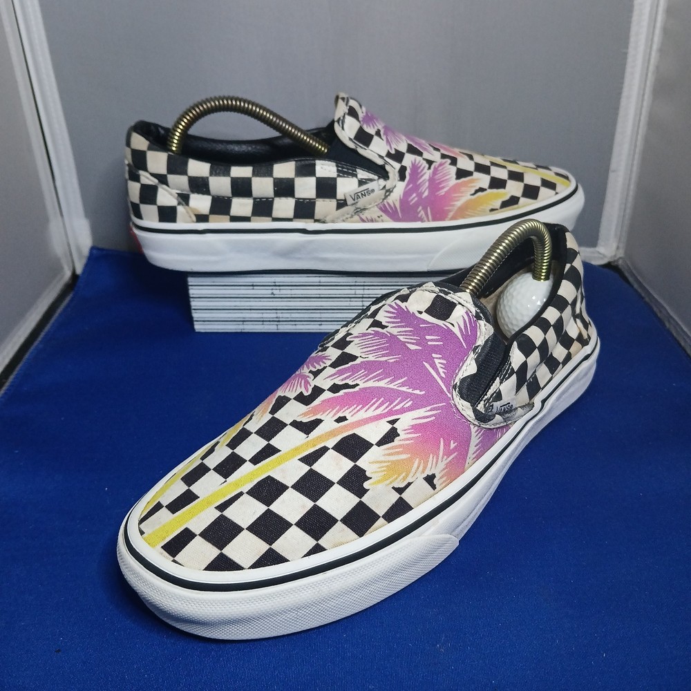 VANS Classic Slip-On Checkerboard Sneakers Shoes Men’s Size 8.5 Women’s Size 10