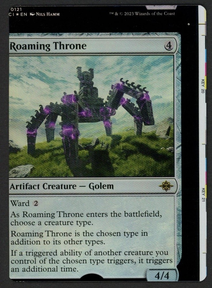 ***FOIL Roaming Throne NFC Miscut*** MTG Lost Caverns of Ixalan Kid Icarus