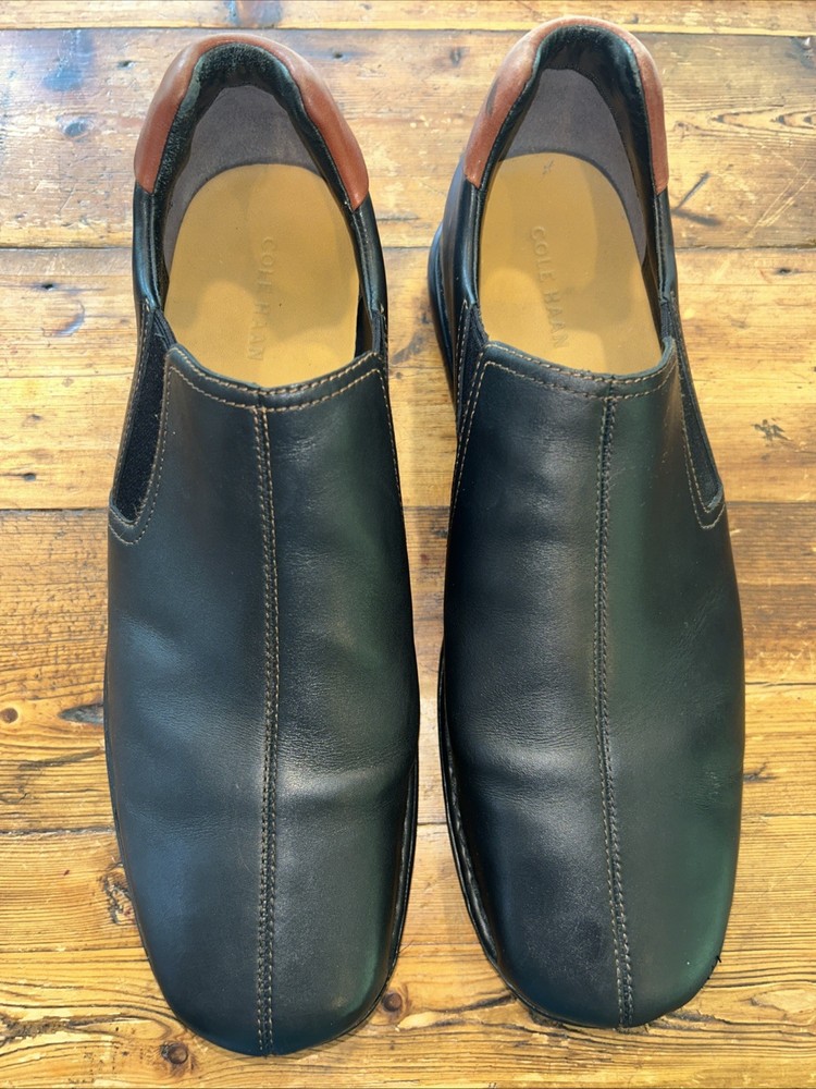 Cole Haan Men's Zeno Slip On Black Leather Loafers Size 13 M US  C24673