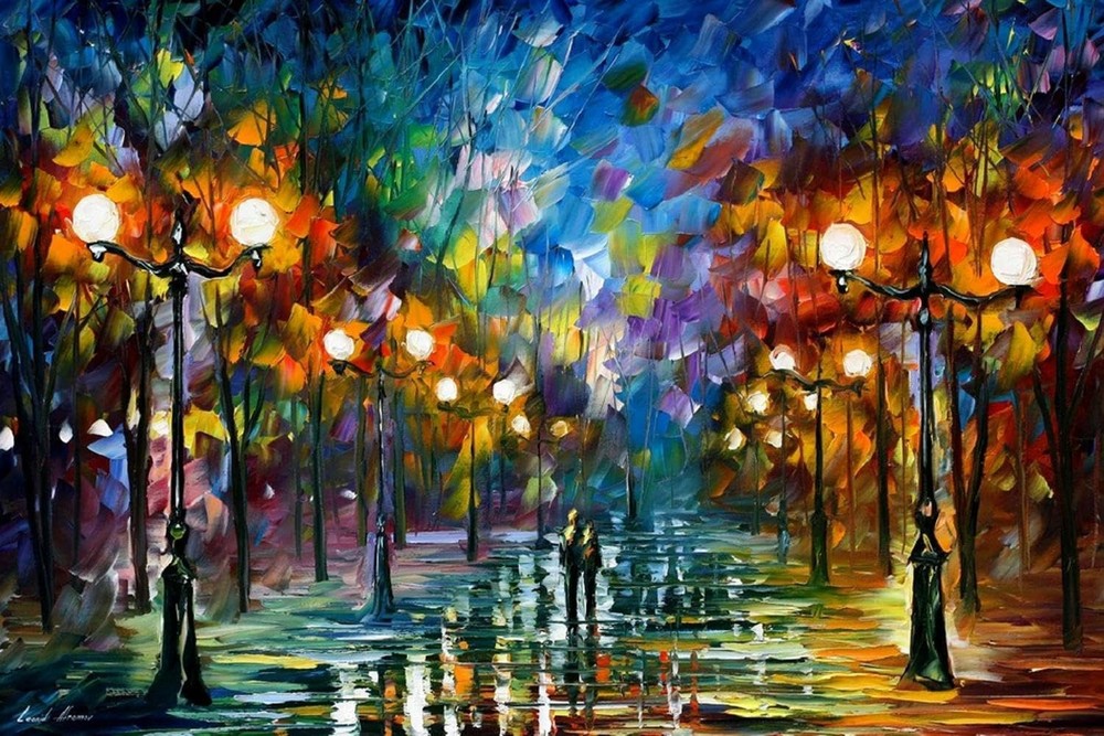 ART.COM Wall Art Print End Of Winter by Leonid Afremov 36