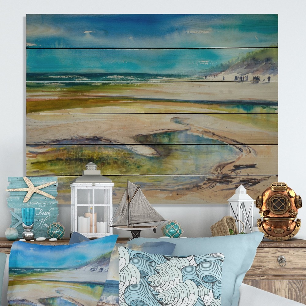 Designart 'Beautiful Coastline Baltic Sea' Nautical &