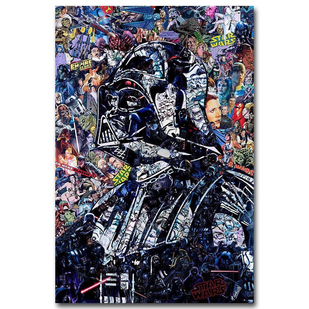Trippy Darth Vader Star Wars Art Print Poster 74436 US