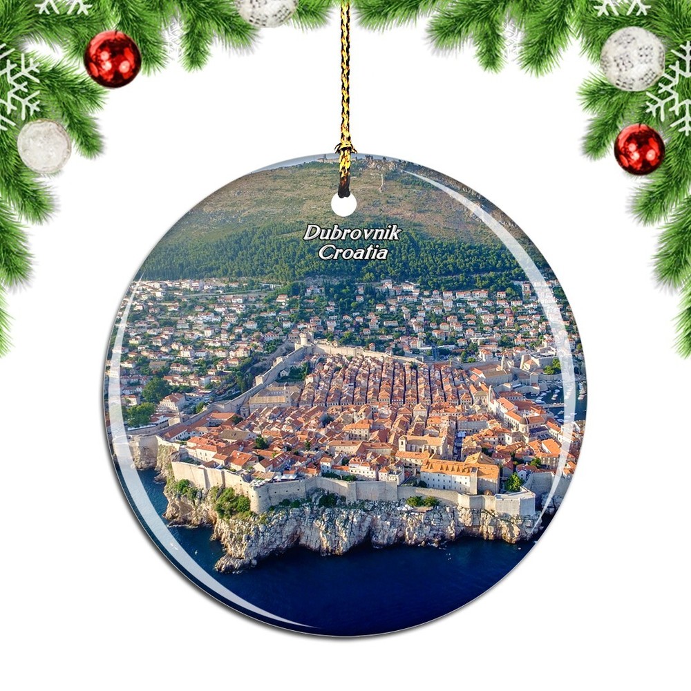Croatia Dubrovnik City Christmas ornament city travel souvenir