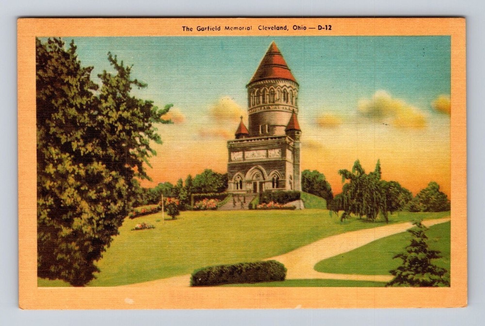 Cleveland OH-Ohio, The Garfield Memorial, Antique, Vintage Souvenir Postcard