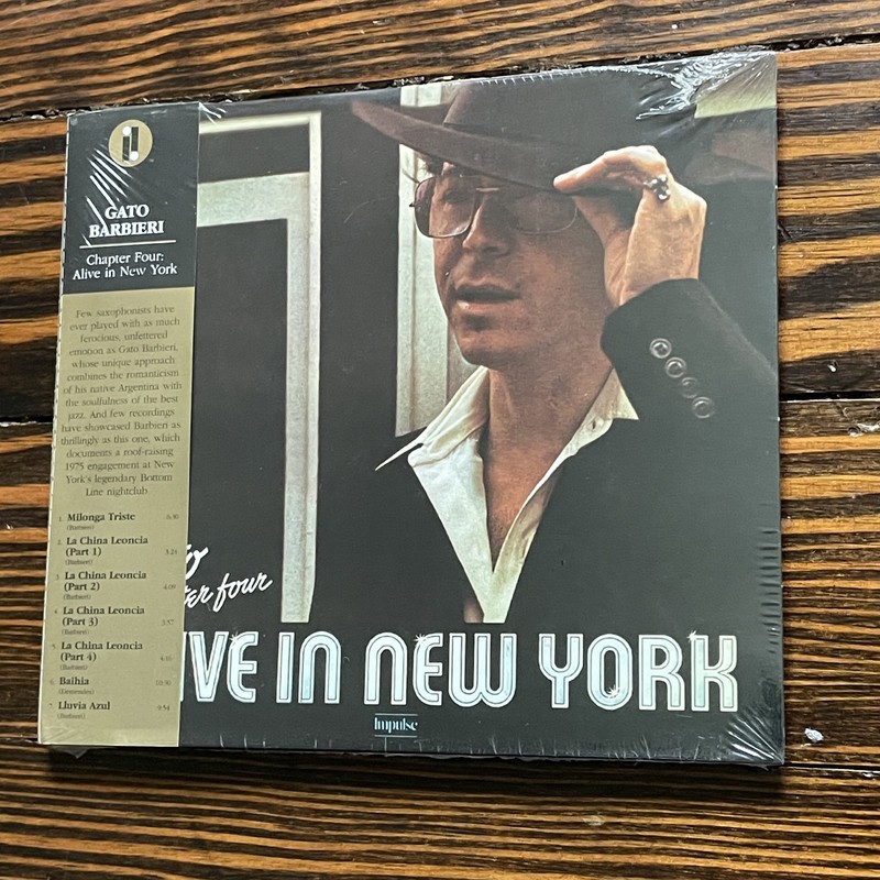 NEW CD / Gato Barbieri / Chapter Four: Alive in New York - Gato Barbieri - aud..