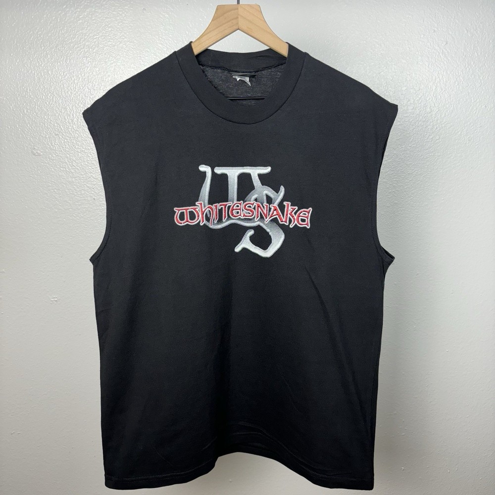 Vintage NOS Whitesnake 90’s Tour T Shirt Tank Top Black Size XL NEW Made in USA