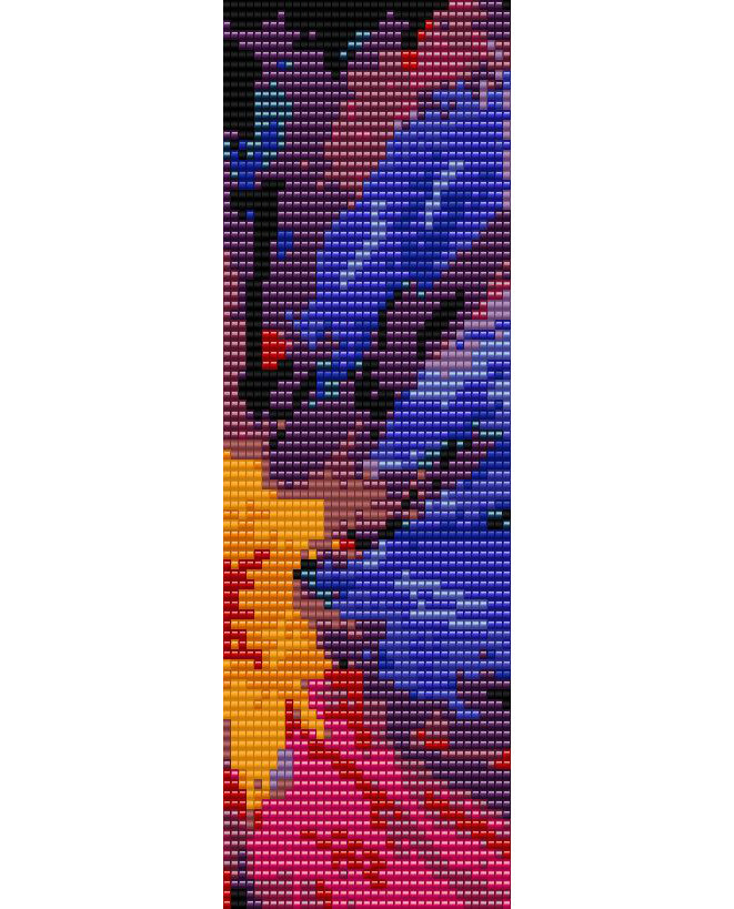 Abstract Bead Loom Bracelet Pattern - Karen Zumbrun Design-image