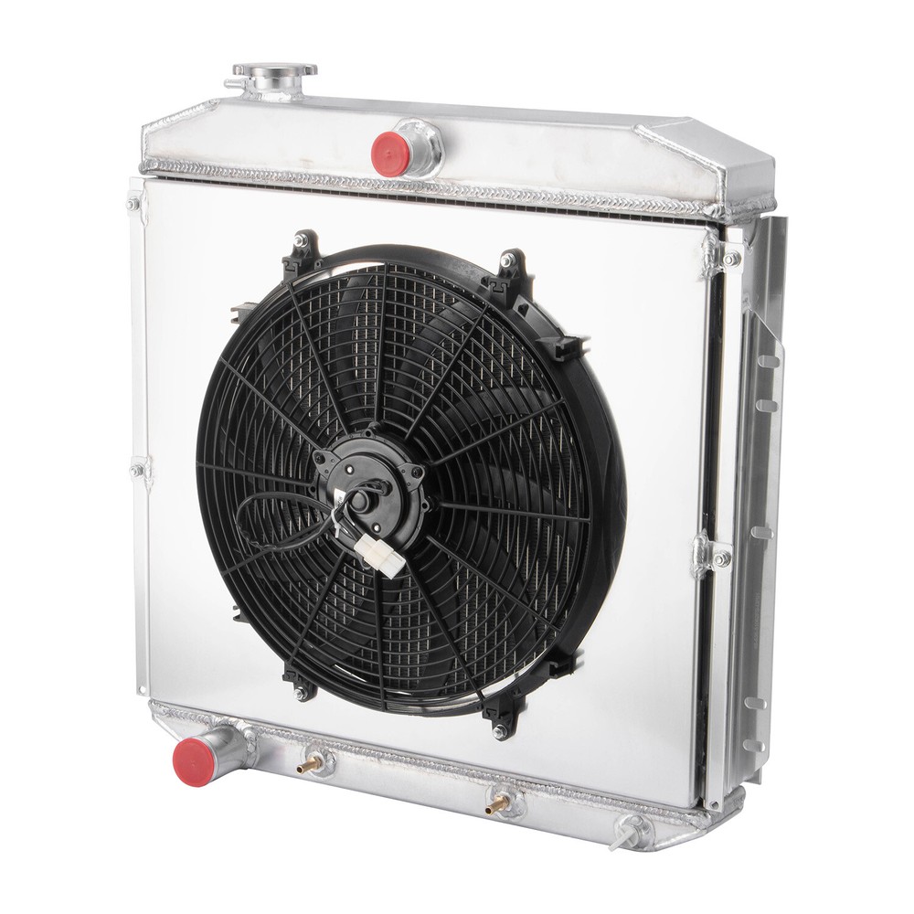 3 Row Aluminum Radiator Shroud Fan Fits 1953-56 Ford F100 F250 F350 Truck V8 L6.