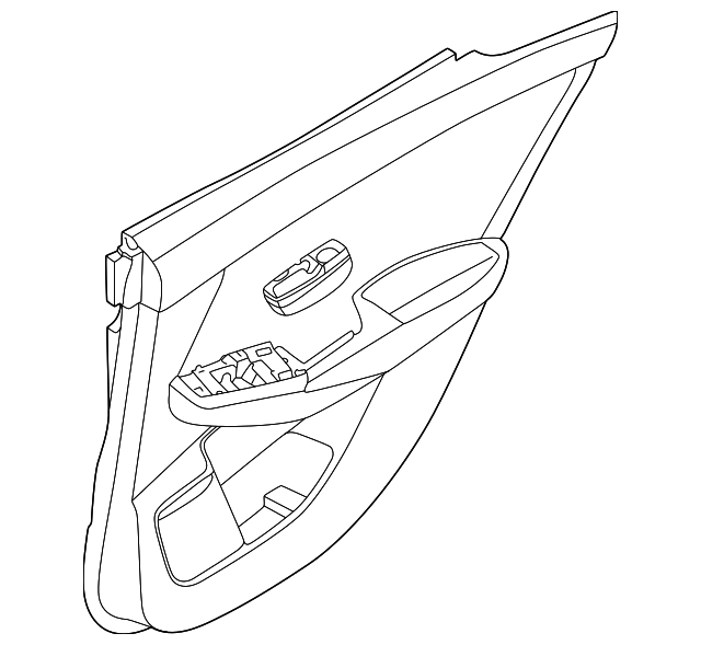 Genuine Nissan Door Trim Panel 829A1-6LB5D
