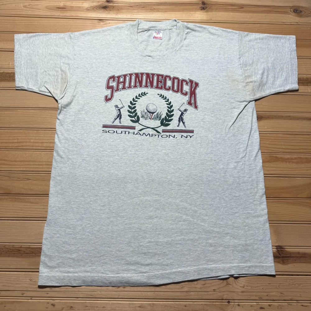 Vintage 90s Shinnecock Golf Club Southampton New York Graphic T-Shirt USA - XL