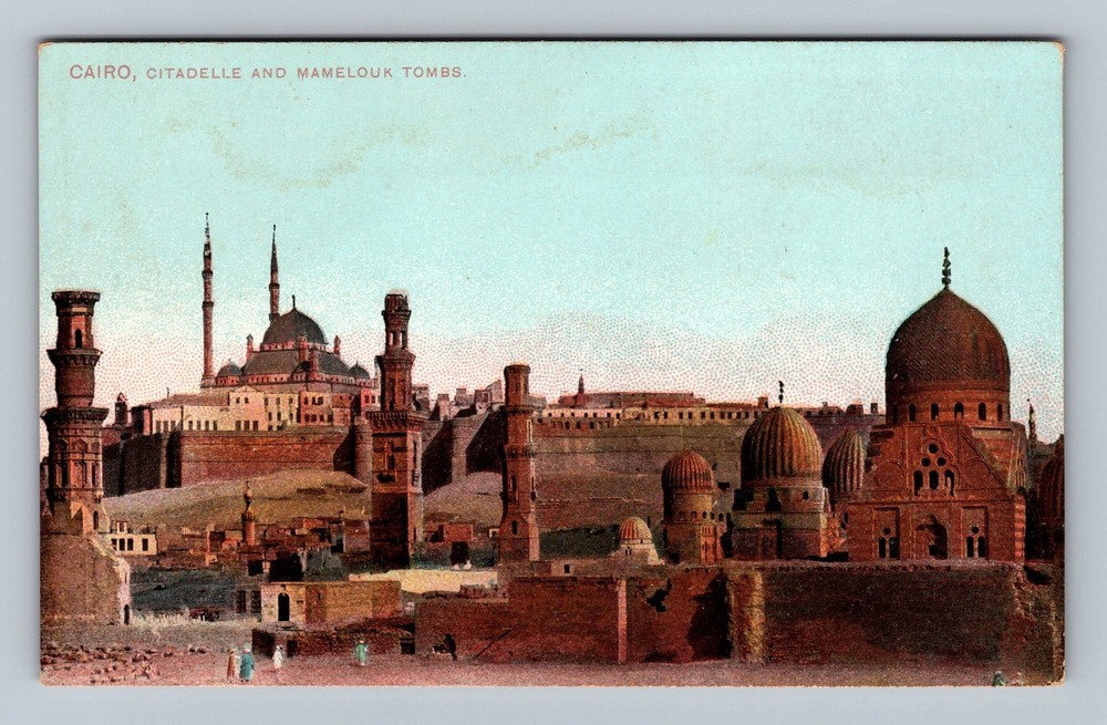 Egypt- Cairo Citadel And Mamelouk Tombs Postal Old PC Card View Vintage Postcard