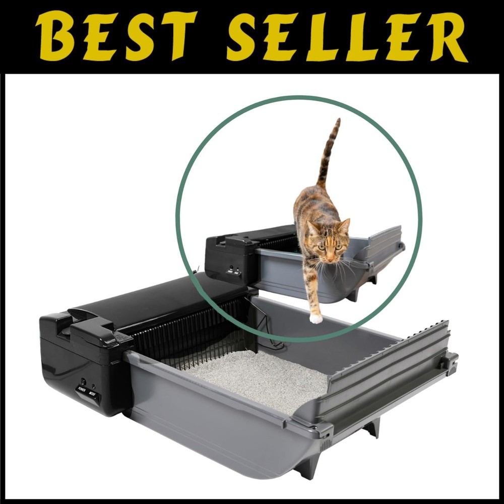 Smart Scoop Litter Box for Cats - Clump Control & Odor-Free