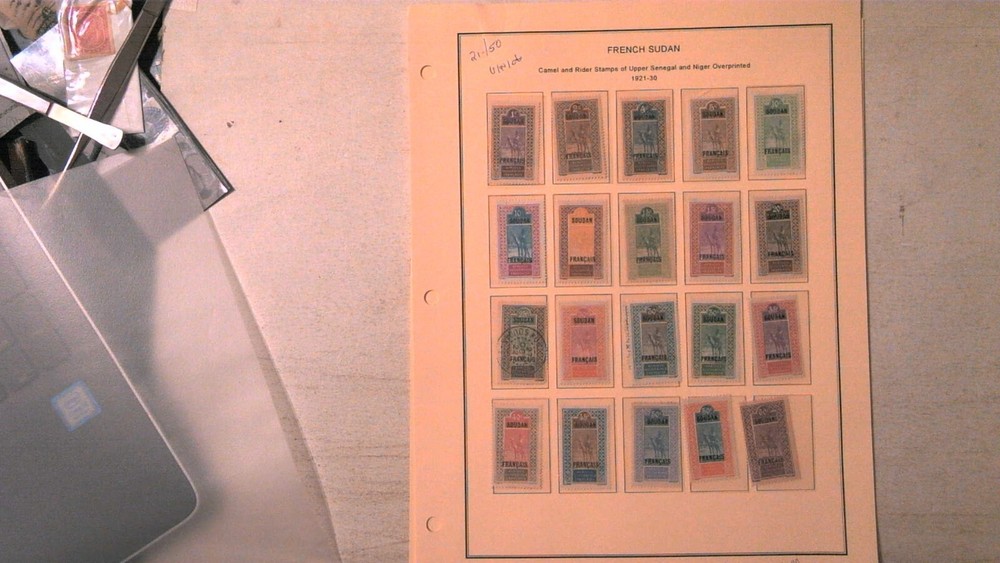 FRENCH SUDAN COLLECTION ON ALBUM PAGES ALL MINT