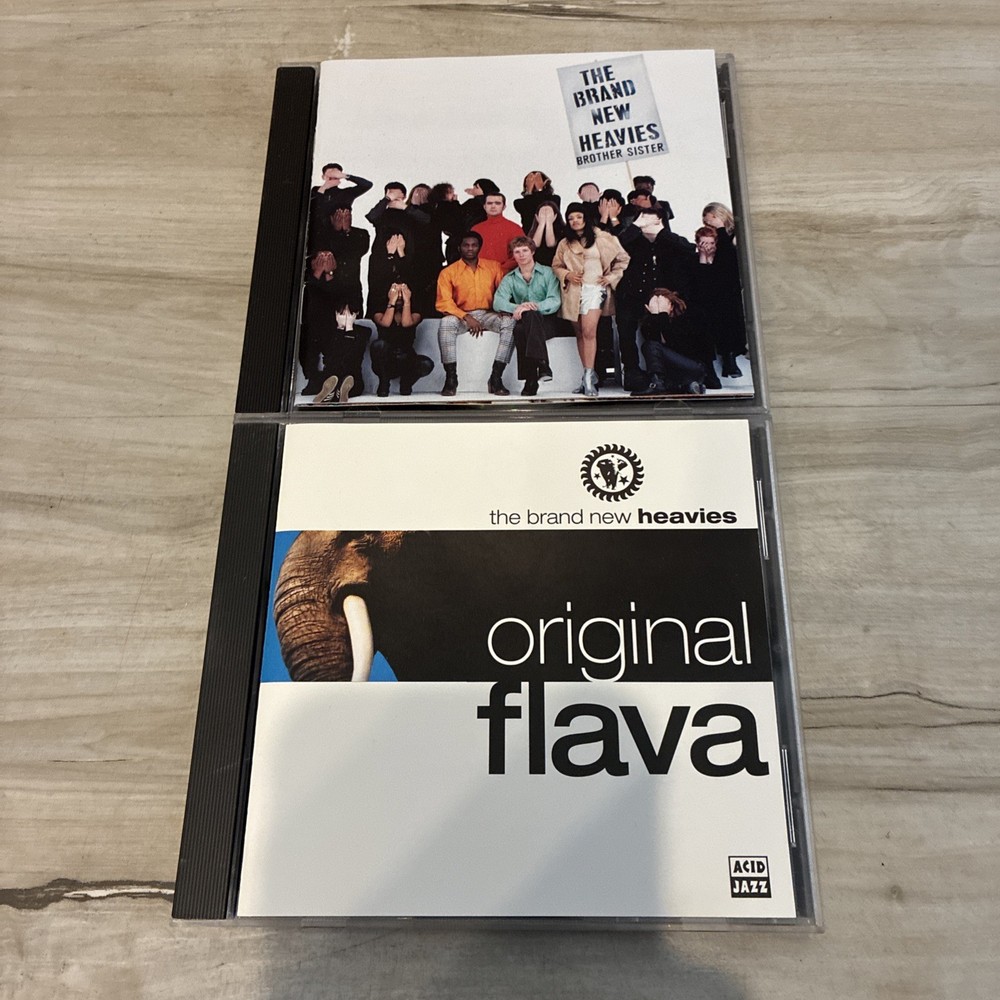 Brand New Heavies 2 CD LOT Original Flava & Brother Sister VG++