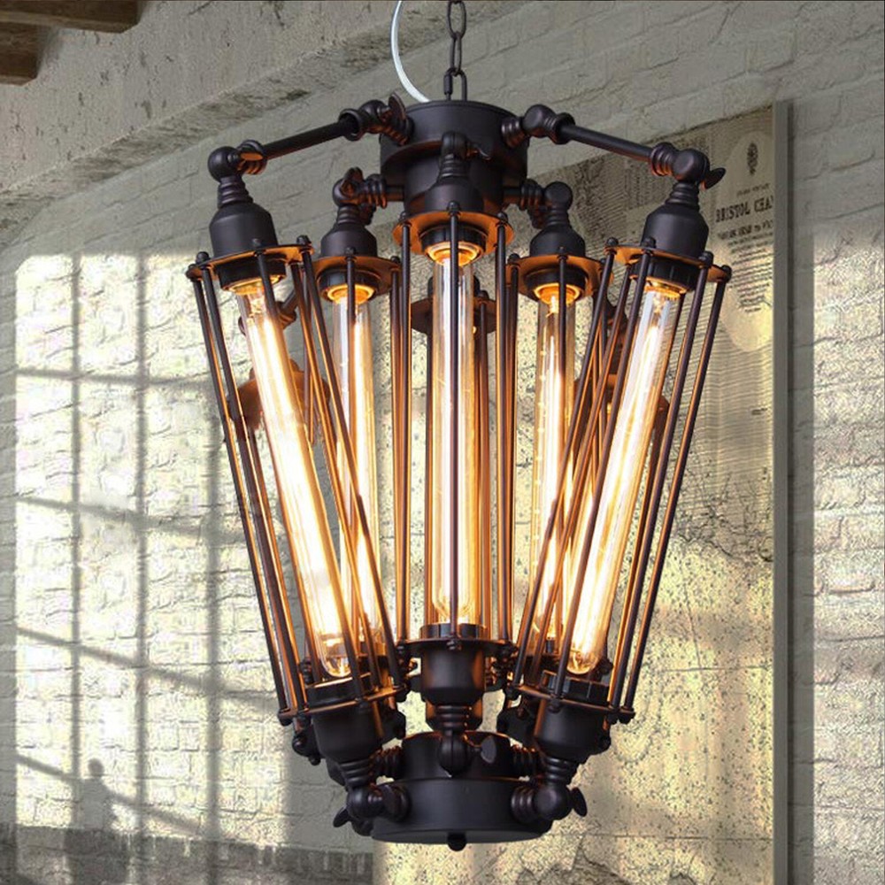 Industrial Metal Steampunk Pendant Hanging Lamp Light Chandelier