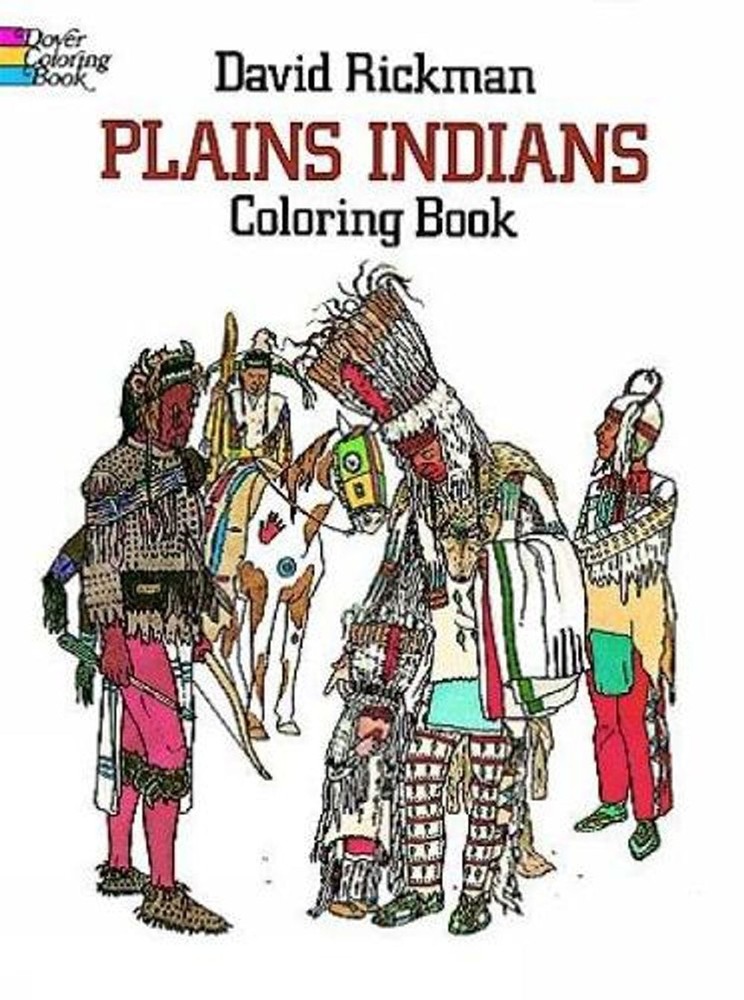 Plains Indians Colouring Book by David Rickman (English) Paperback Book