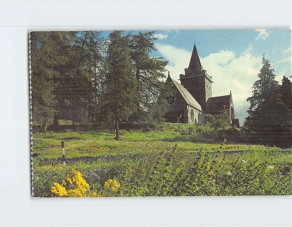 Postcard Crathie Parish Church Scotland