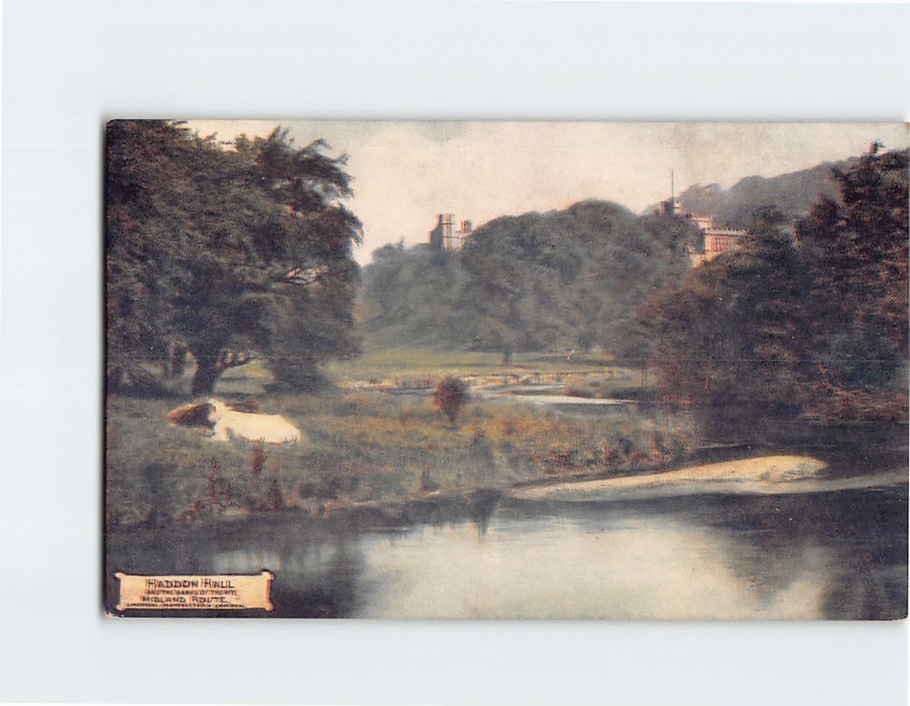 Postcard Haddon Hall Derbyshire England