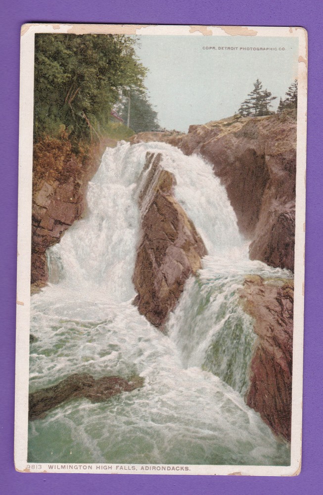 New York -  Adirondacks, Wilmington High Falls Postcard  2114