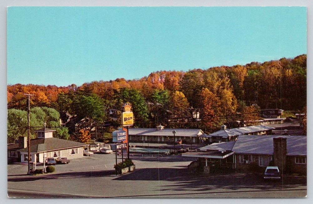 Stone Lodge Motel & Restaurant Huntington WV Postcard Best Western