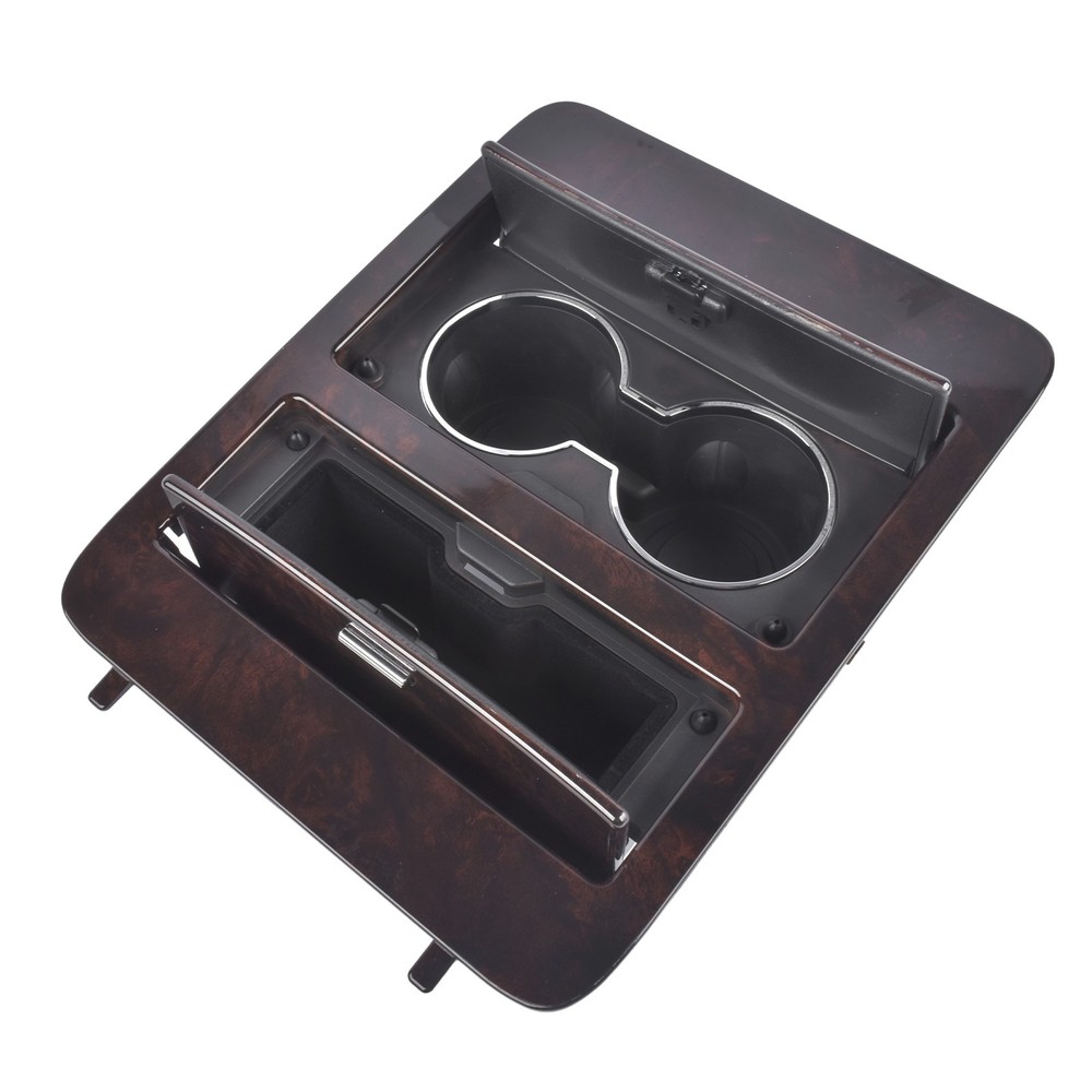 Dark Woodgrain Center Console Cup Holder for Chevy Silverado 1500 2500 3500 HD