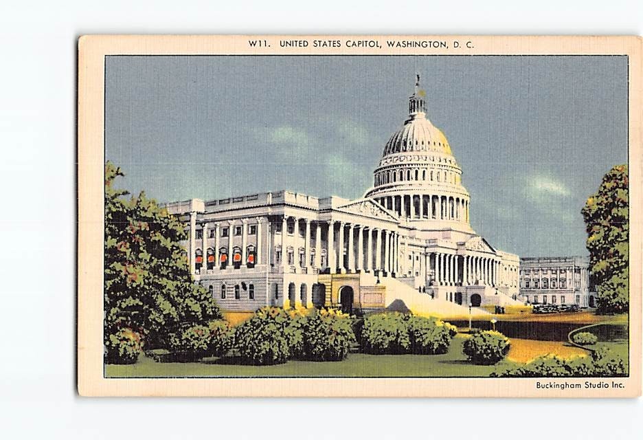 Postcard United States Capitol Washington DC