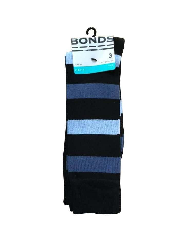 Bonds Mens 3 Pack Business Crew Socks size 11 14 Colour Multi Pack