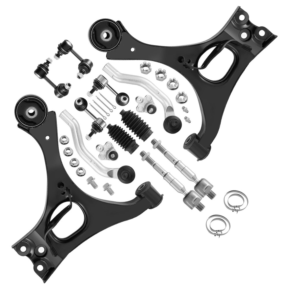 12-Piece Suspension Kit for 06-12 Honda Civic - Control Arms, Ball Joints, Sway Links, Tie Rods