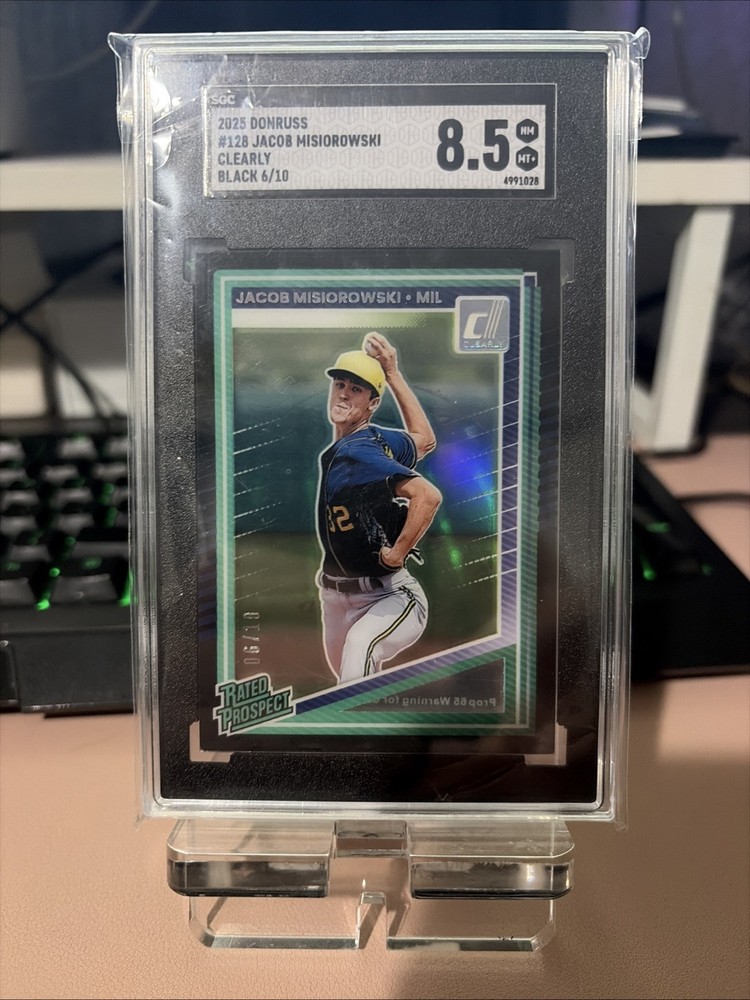 2025 Donruss Jacob Misiorowski Clearly Black /10
