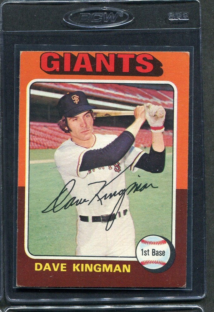 1975 Topps Dave Kingman #156 Giants Vg/ex