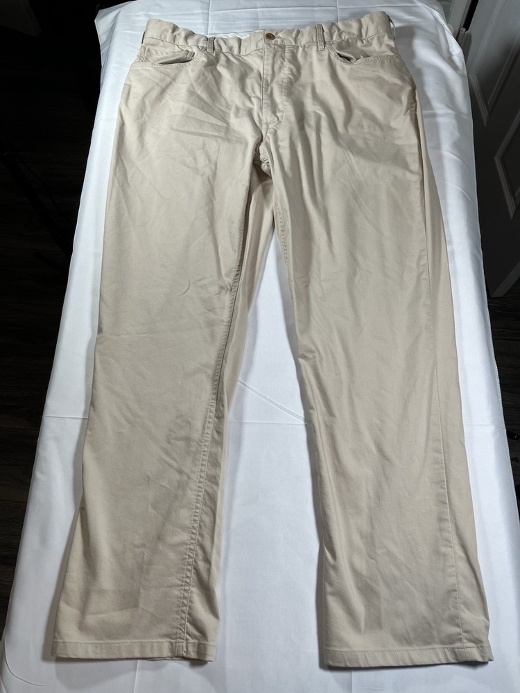 Polo Ralph Lauren Golf Pants Mens 36x30 Tailored Fit Stretch Twill Khaki Logo