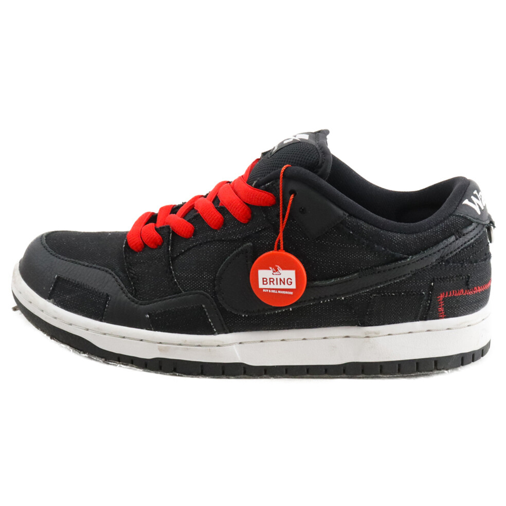 NIKE Men 9.0US   Sb Wasted Youth Dunk Low Pro Qs Dd8386-001 Cut Sneakers Black