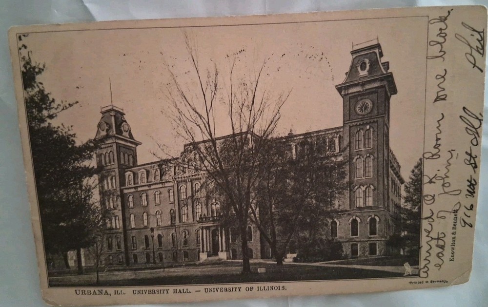 1909 University Of Illinois, Urbana IL Raphael Tuck Sons Undivided Back Postcard